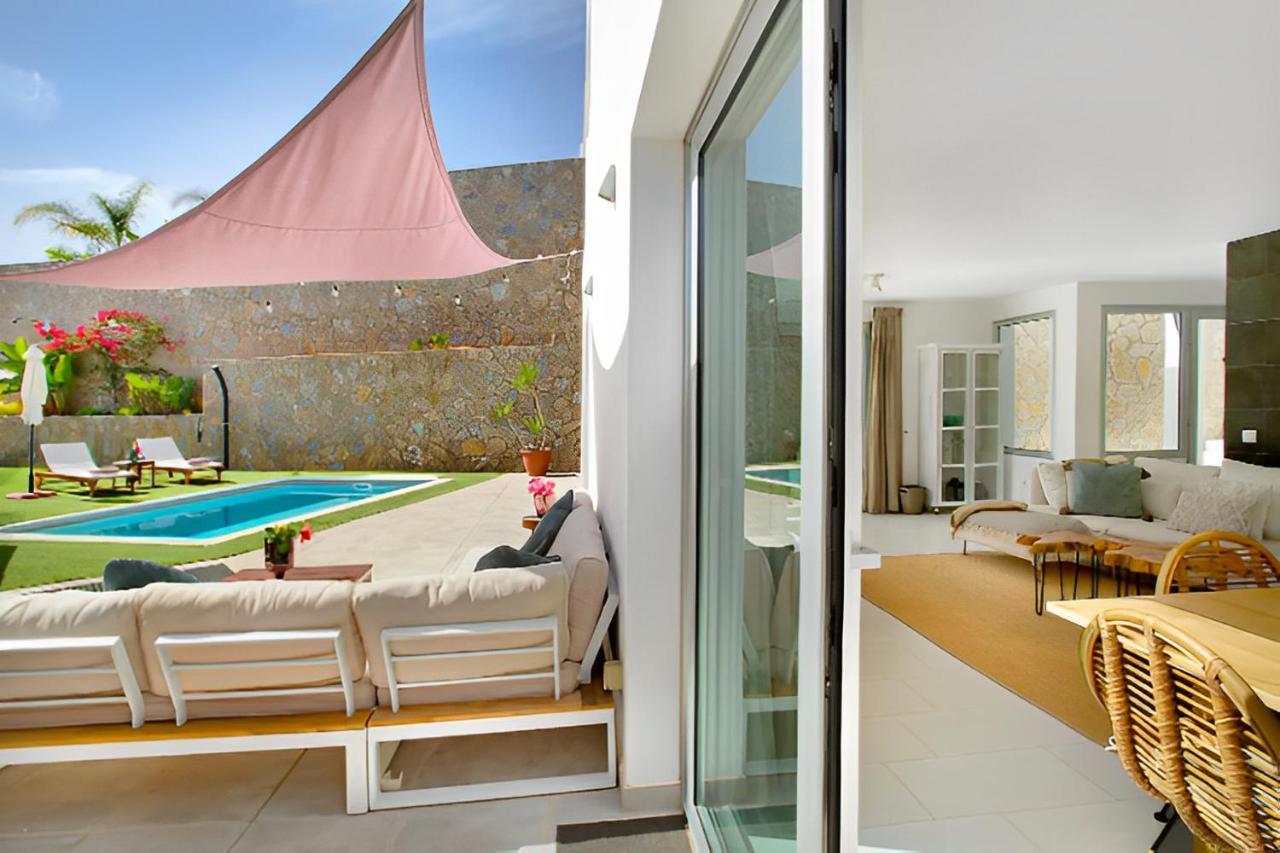 Dream Villa With Heated Pool, Rooftop & Ocean Views Mogán Exteriér fotografie