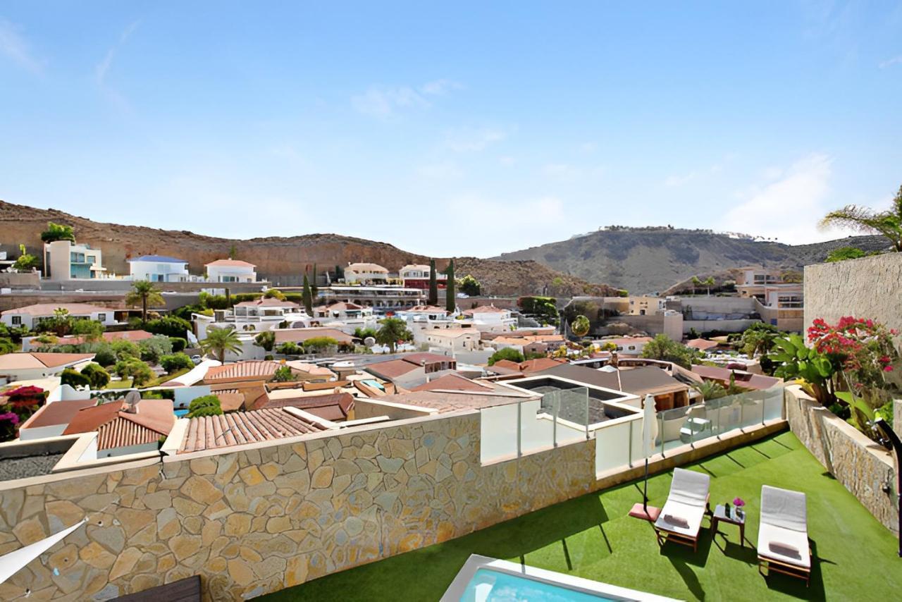 Dream Villa With Heated Pool, Rooftop & Ocean Views Mogán Exteriér fotografie